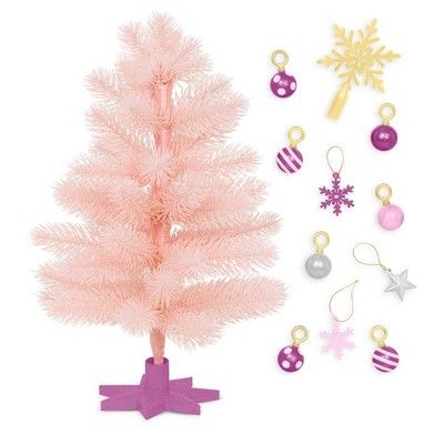 Our Generation Snowflakes & Sparkles Pink Holiday Tree Accessory Set for 18" Dolls | Target