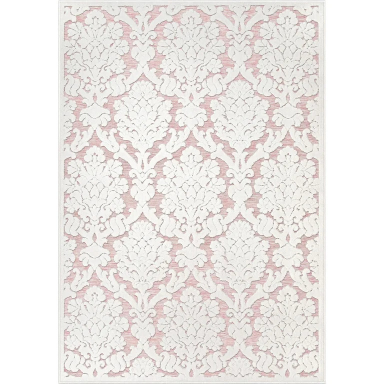 My Texas House Charlotte, Transitional, Damask, Woven Area Rug, 7'9" x 10'10" | Walmart (US)