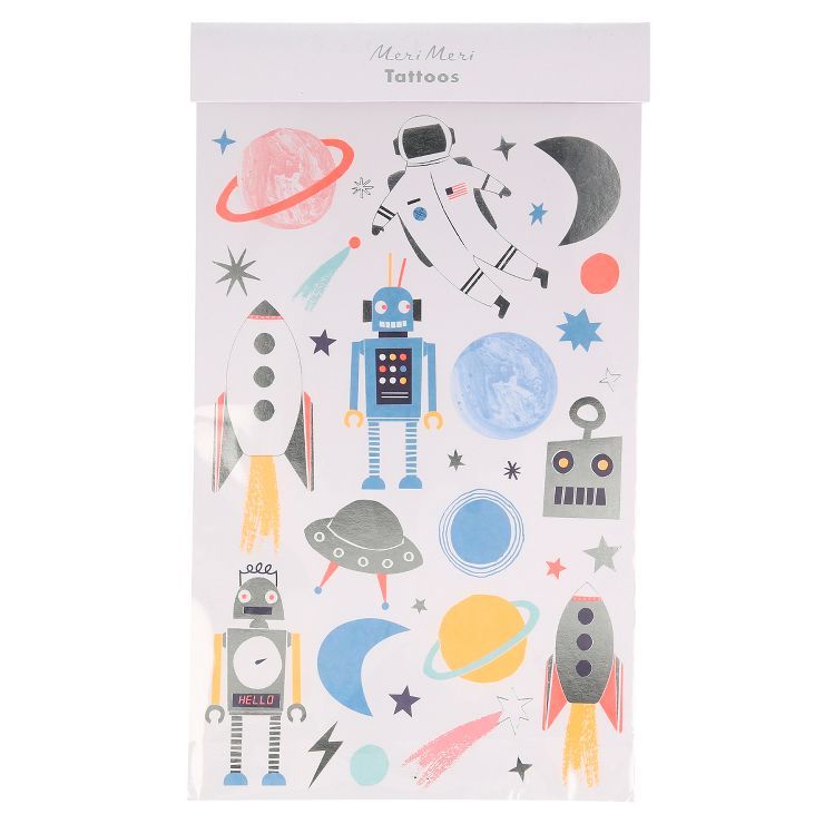 Meri Meri Space Tattoo Sheets (Pack of 2) | Target