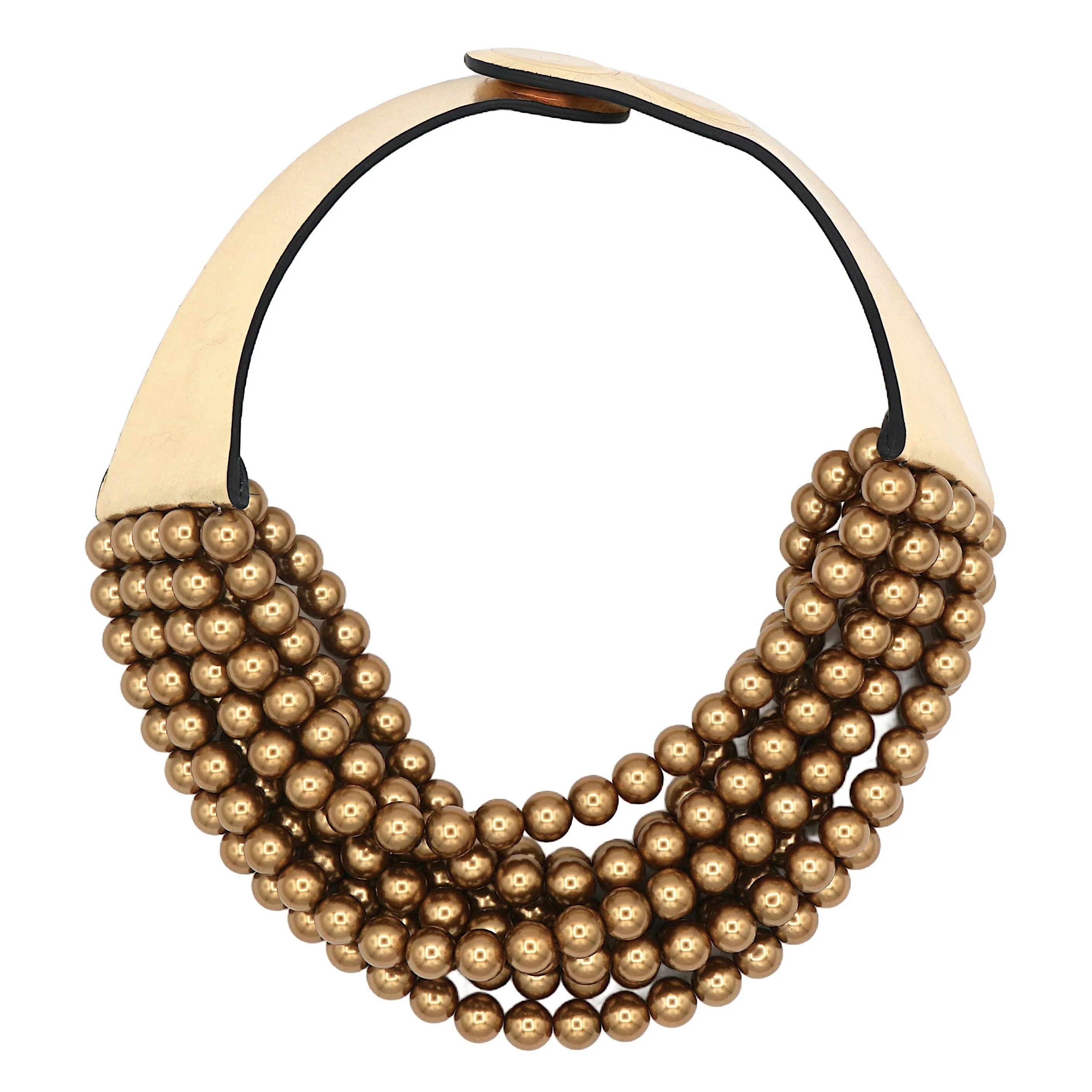 Bella Glass Pearl Gold Necklace | Fairchild Baldwin