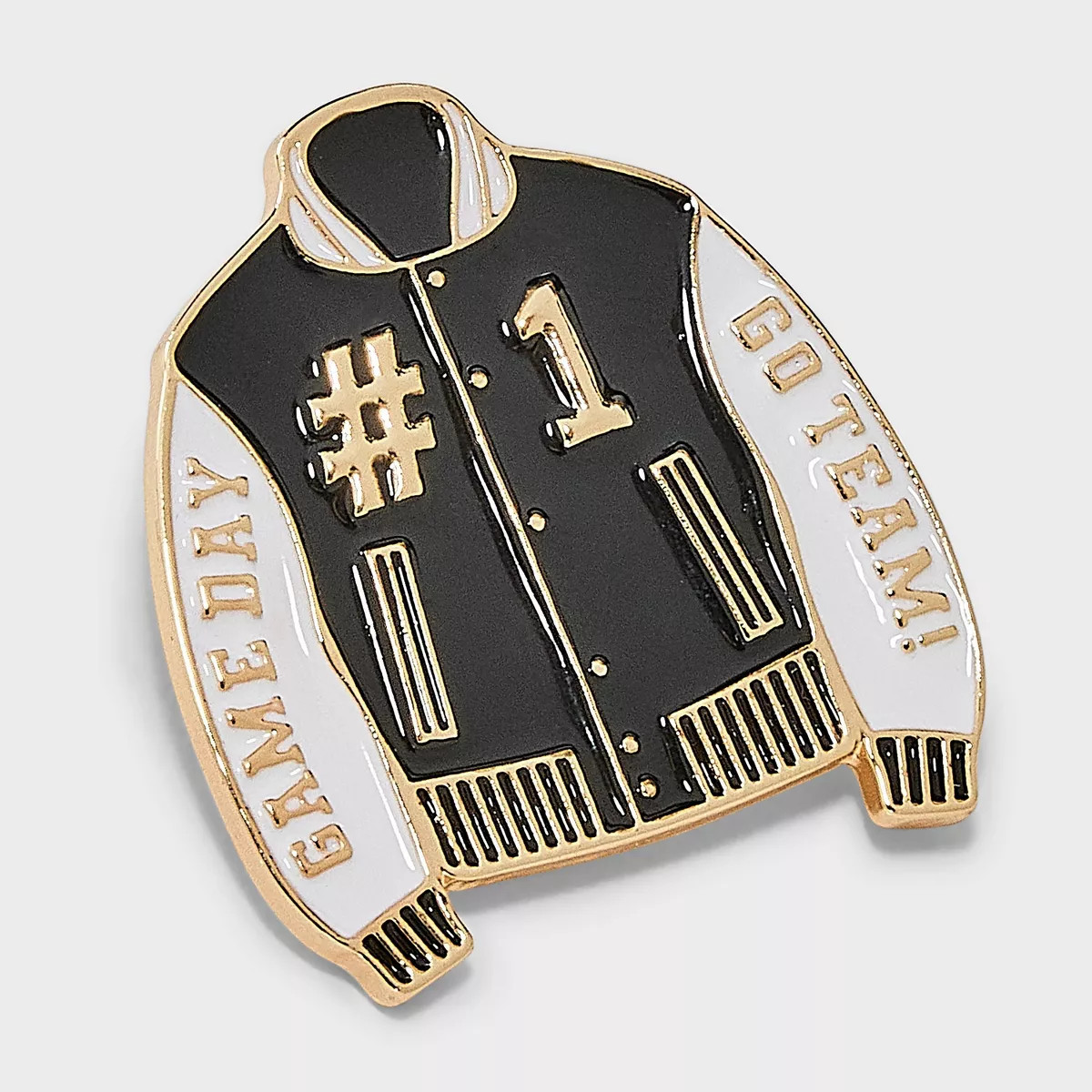 Varsity Jacket Brooch Pin - Universal Thread™ Black/White | Target