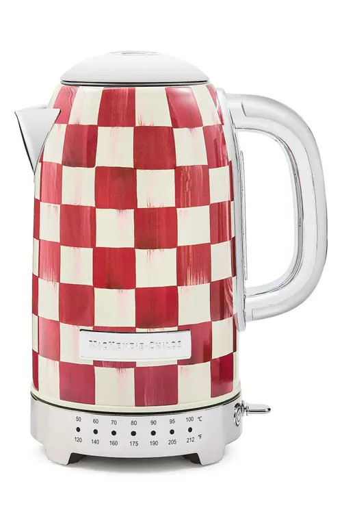 MACKENZIE CHILDS Red Check Electric Kettle at Nordstrom | Nordstrom
