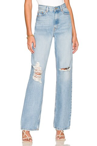 Dr. Denim Echo Wide Leg in Empress Sky Blue Ripped from Revolve.com | Revolve Clothing (Global)