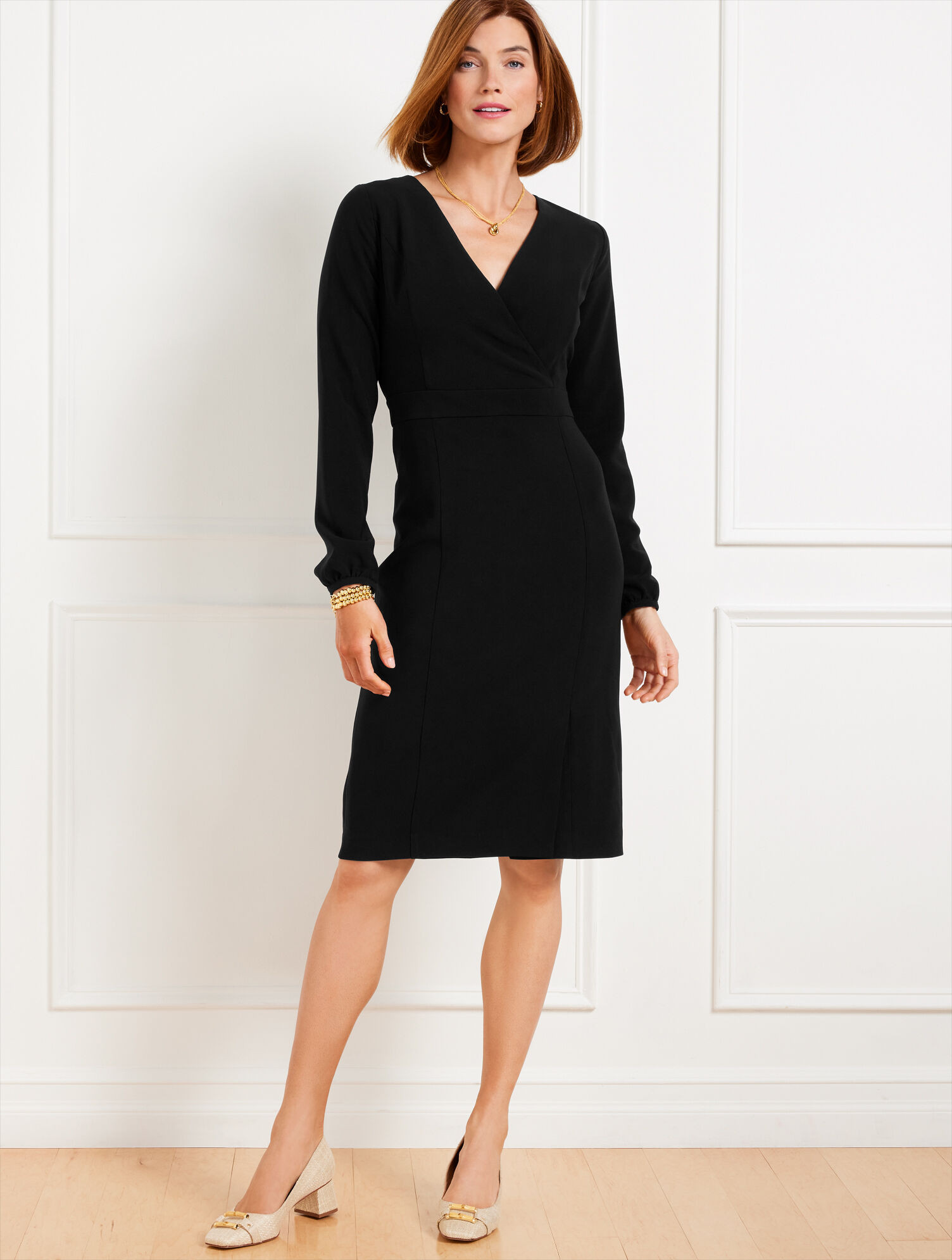 Easy Travel Long Sleeve Dress | Talbots