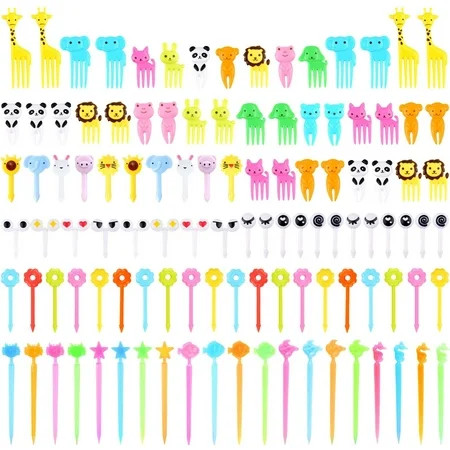 120Pcs Animal Food Picks for Kids Kids Food Picks for Bento Box Fun Toddler Food Picks for Lunch Box | Walmart (US)