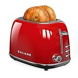 Galanz Retro 2-Slice Toaster 1.5" Wide Slot with 6 Browning Levels, Dust cover Removable Crumb Tr... | Amazon (US)