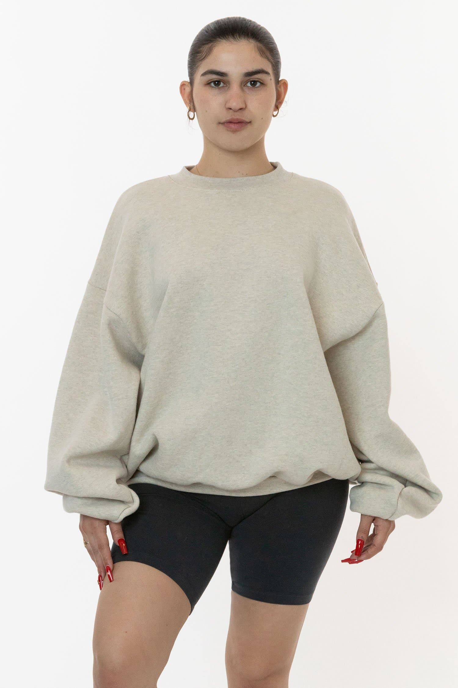 SF1047 Unisex - 10oz. Fleece Wide Crewneck Sweatshirt | Los Angeles Apparel