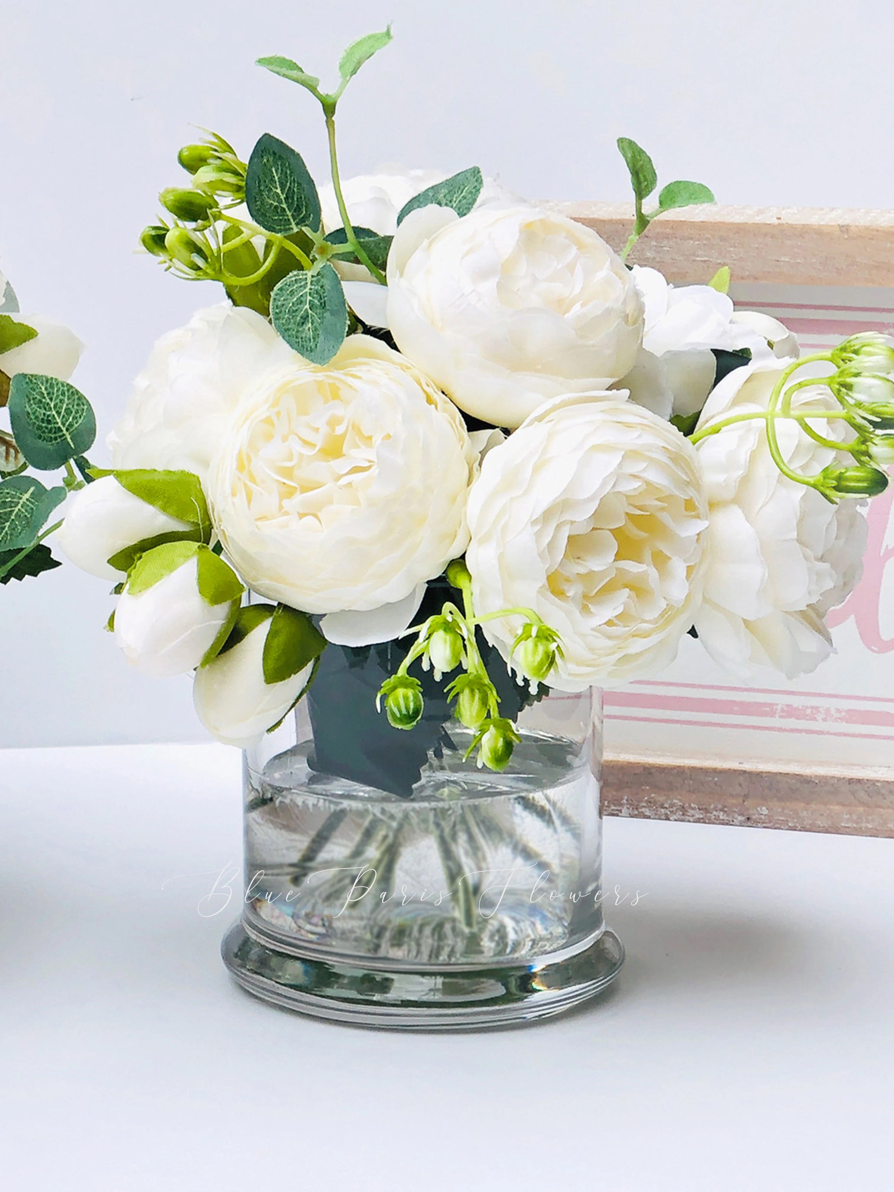 Silk Peony Arrangement in Vase | Wayfair North America