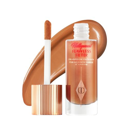 Charlotte Tilbury Hollywood Flawless Filter - Multi‑Use Makeup Primer, Complexion Booster & Illuminating Liquid Highlighter with Sheer Coverage - Smooths & Blurs Skin - 7 Deep | Amazon (US)