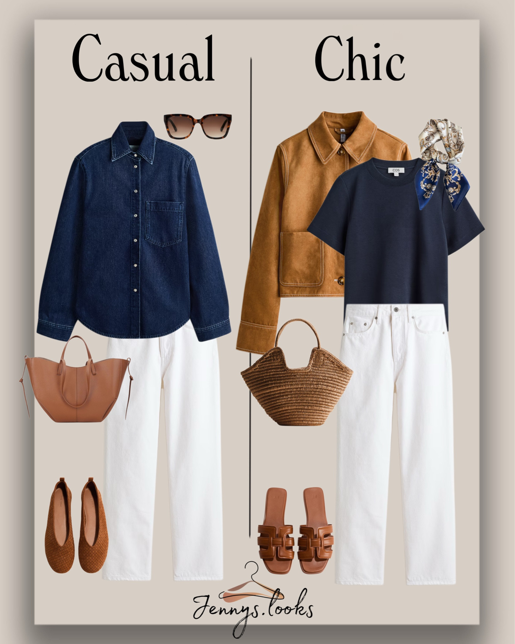 One of my favorite color combinations:
Navy, white & cognac brown 
😍😍😍

#LTKootd #LTKMidsize #LTKOver40