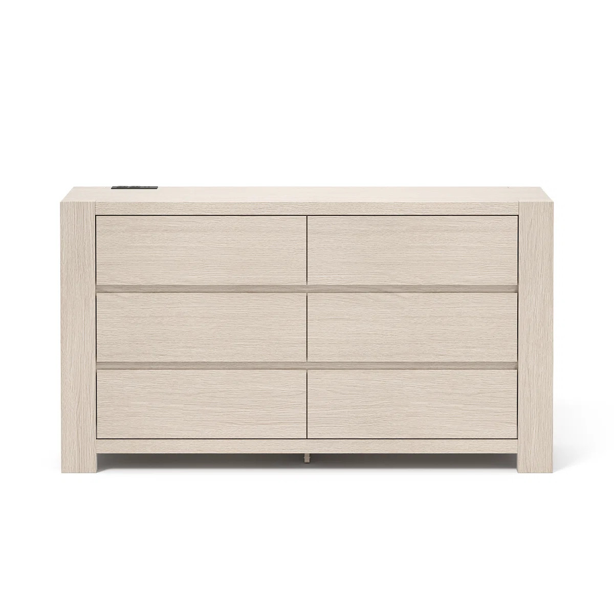 55” 6-Drawer Dresser With Large Storage, Light Oak | Wayfair North America