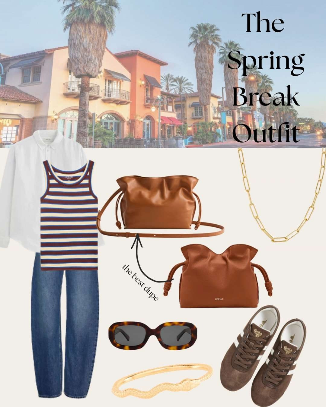 There is one spring break outfit combination I come back to on almost every trip and it has not let me down yet: barrel leg denim, sneakers, a relaxed linen or cotton top, and a crossbody that fits my phone, sunscreen, and nothing else.
It works for the museum morning, the downtown stroll, the spontaneous detour, the café stop, the bike rental. It photographs well against literally any backdrop. It's the outfit that requires zero thought and looks like you put in effort.
We did the Palm Springs Air Museum (genuinely one of the best things we did — such a sleeper hit) and rented bikes through downtown after. This outfit handled all of it.
Shop the full look below — I've included the splurge denim and the accessible version because both are worth it depending on your budget. Tap to shop. ☀️
#LTKStyle #LTKTravel #LTKOver40 #LTKFinds #BarrelLegDenim #Sambas #VacationOutfit #CasualChic #WhatToWear
 

 #LTKSeasonal #LTKOver40 #LTKTravel