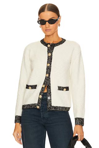 BCBGeneration Contrast Knit Cardigan in Black Combo from Revolve.com | Revolve Clothing (Global)