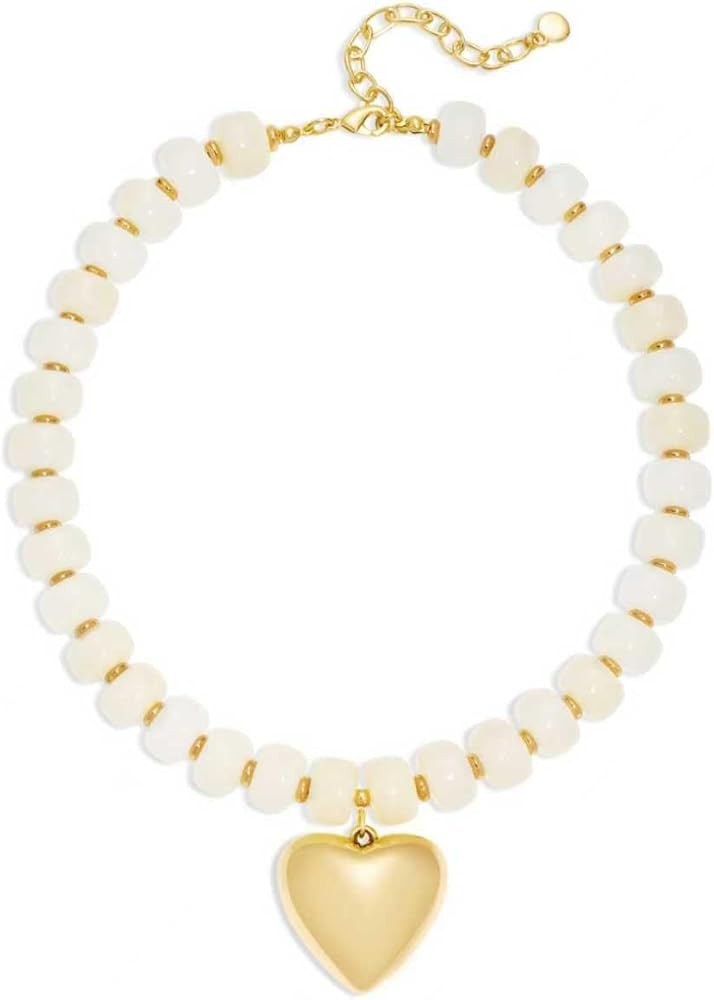 Chunky Beaded Necklaces for Women - Boho Statement Necklace Jewelry Accessories，Handmade Fashio... | Amazon (US)