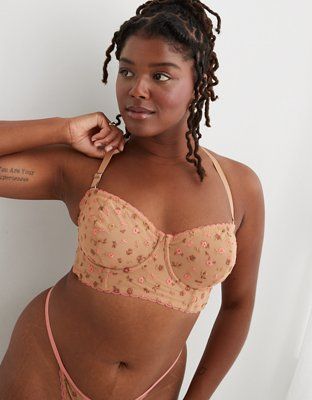 Show Off Embroidery Unlined Bra | Aerie