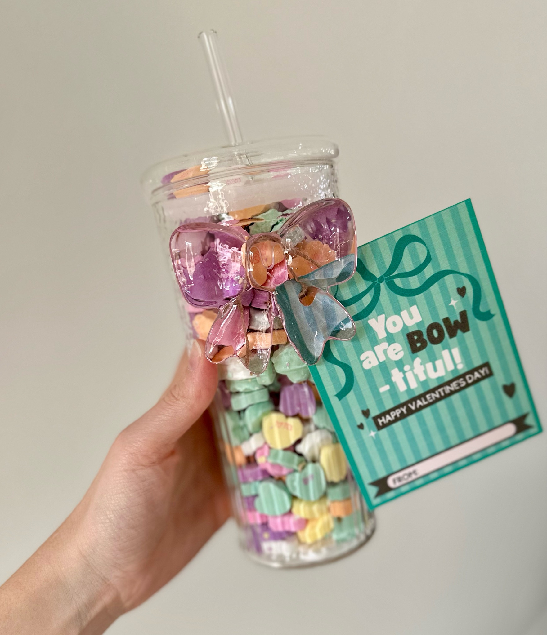 Day 3: You are BOW-tiful🎀🍬
🏷️Printable tags from the Letter Vee 
🫙Tumbler gift ideas from Amazon

Valentine tag links. Valentine gift links. Valentine gifts for her links. Valentine tumbler links. Glass tumbler links. Bow tumbler links.

#LTKGiftGuide #LTKSeasonal #LTKMostLoved