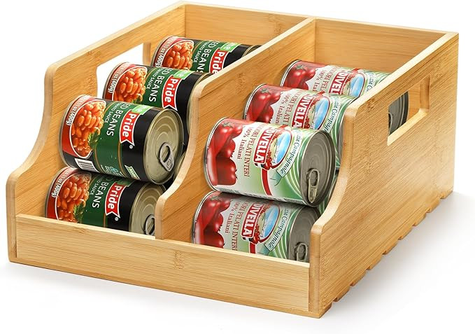 Yesland Bamboo Soda Can Organizers, Can Holder and Drink Dispenser for Kitchen, Countertop, Pantr... | Amazon (US)