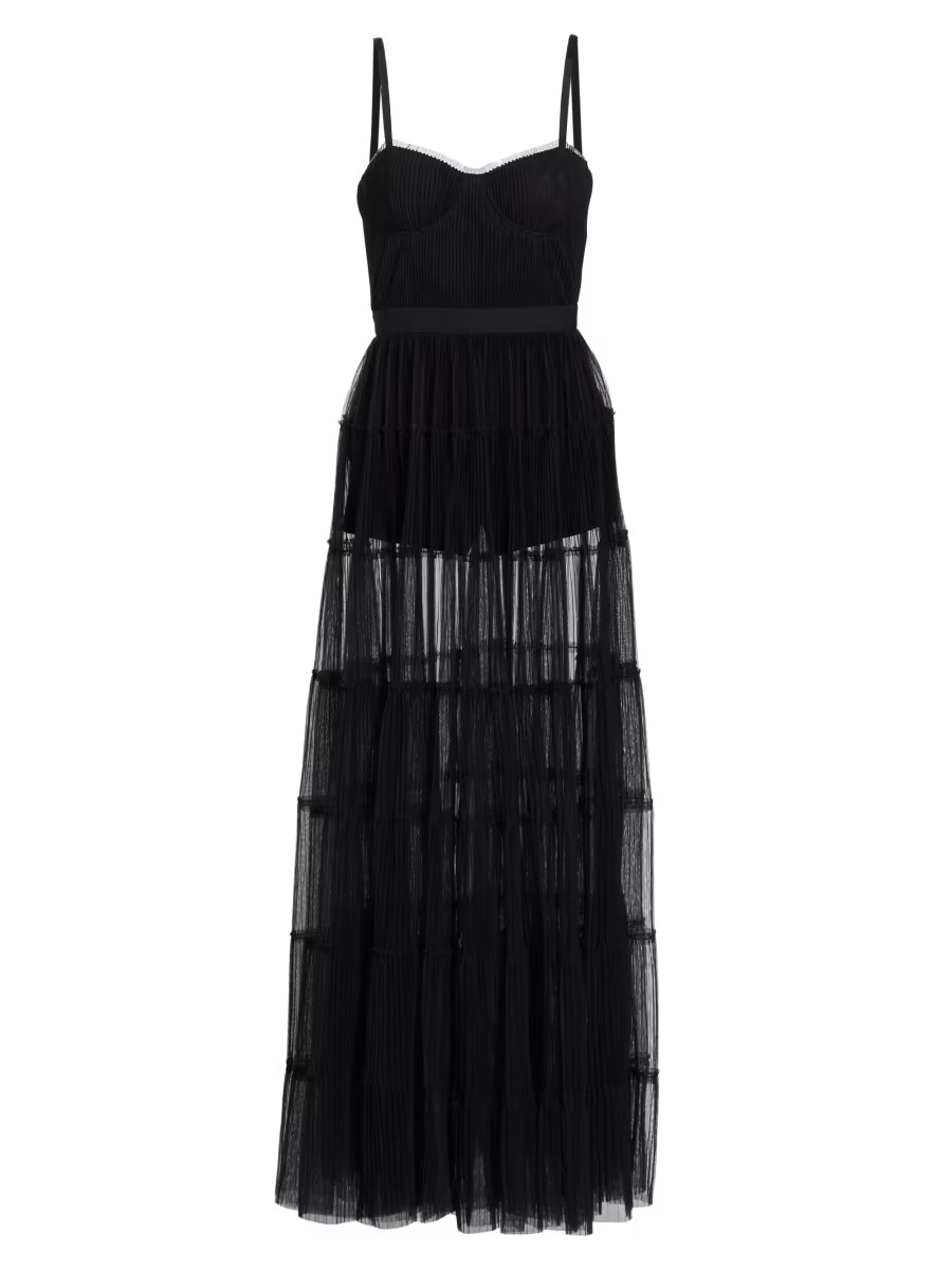 Deena Tulle Sleeveless Maxi Dress | Saks Fifth Avenue