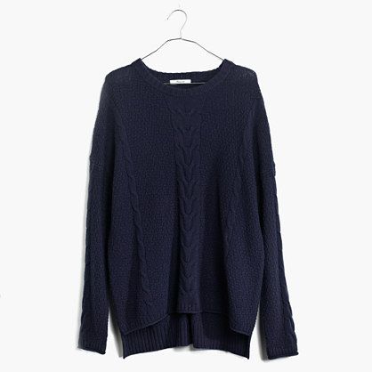 Easy Cable Pullover Sweater | Madewell