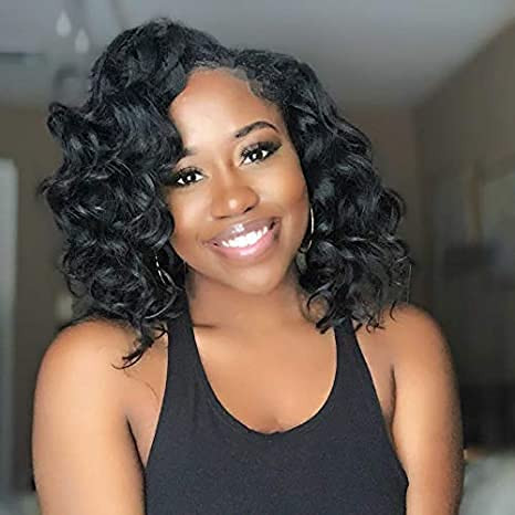 ToyoTree Ocean Wave Crochet Hair - 10 Inch 8 Packs Natural Black Short Curly Deep Wave Crochet Ha... | Amazon (US)