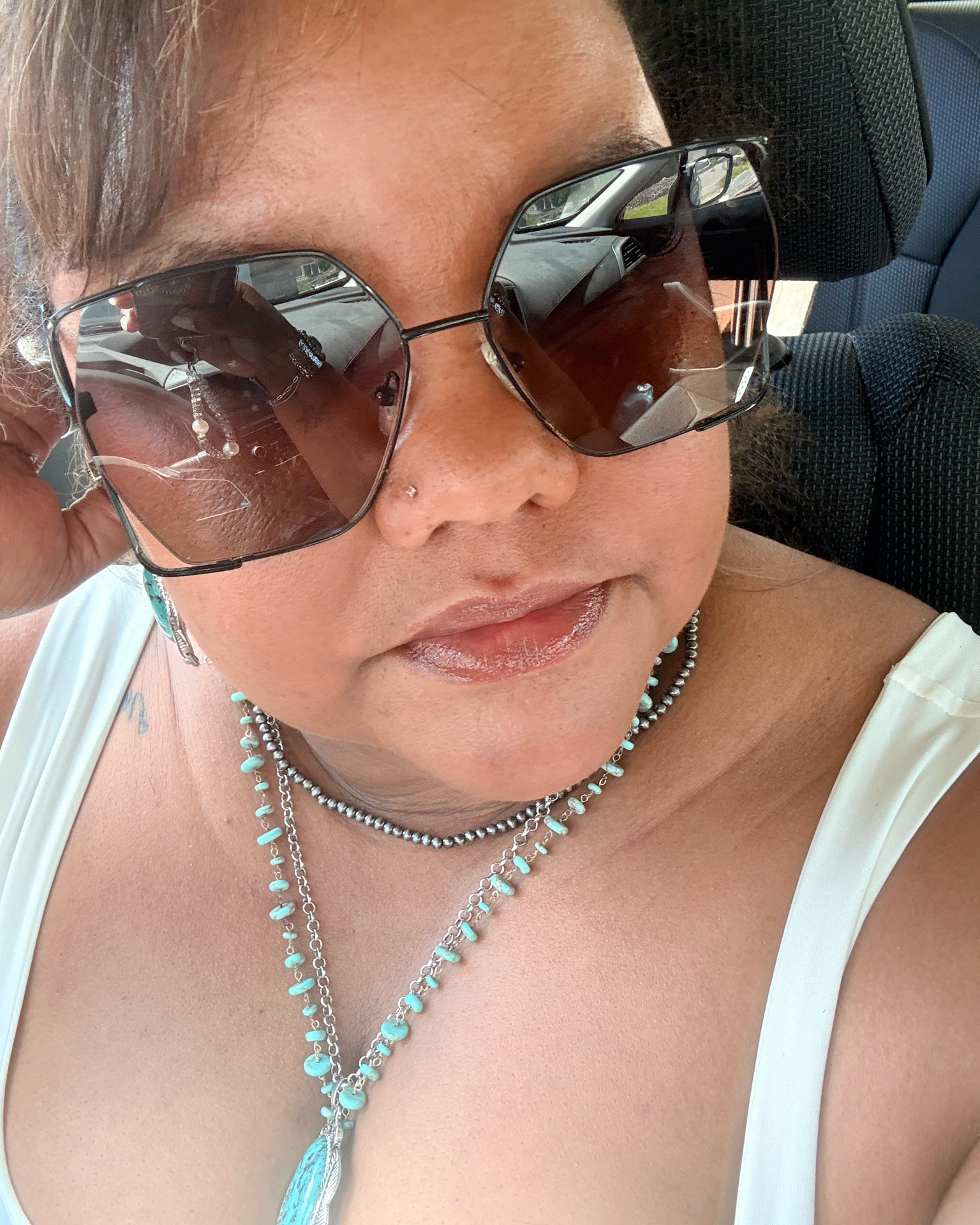Sunglasses on sale…. Feeling boho to head to a ball game

#LTKootd #LTKOver40 #LTKMidsize