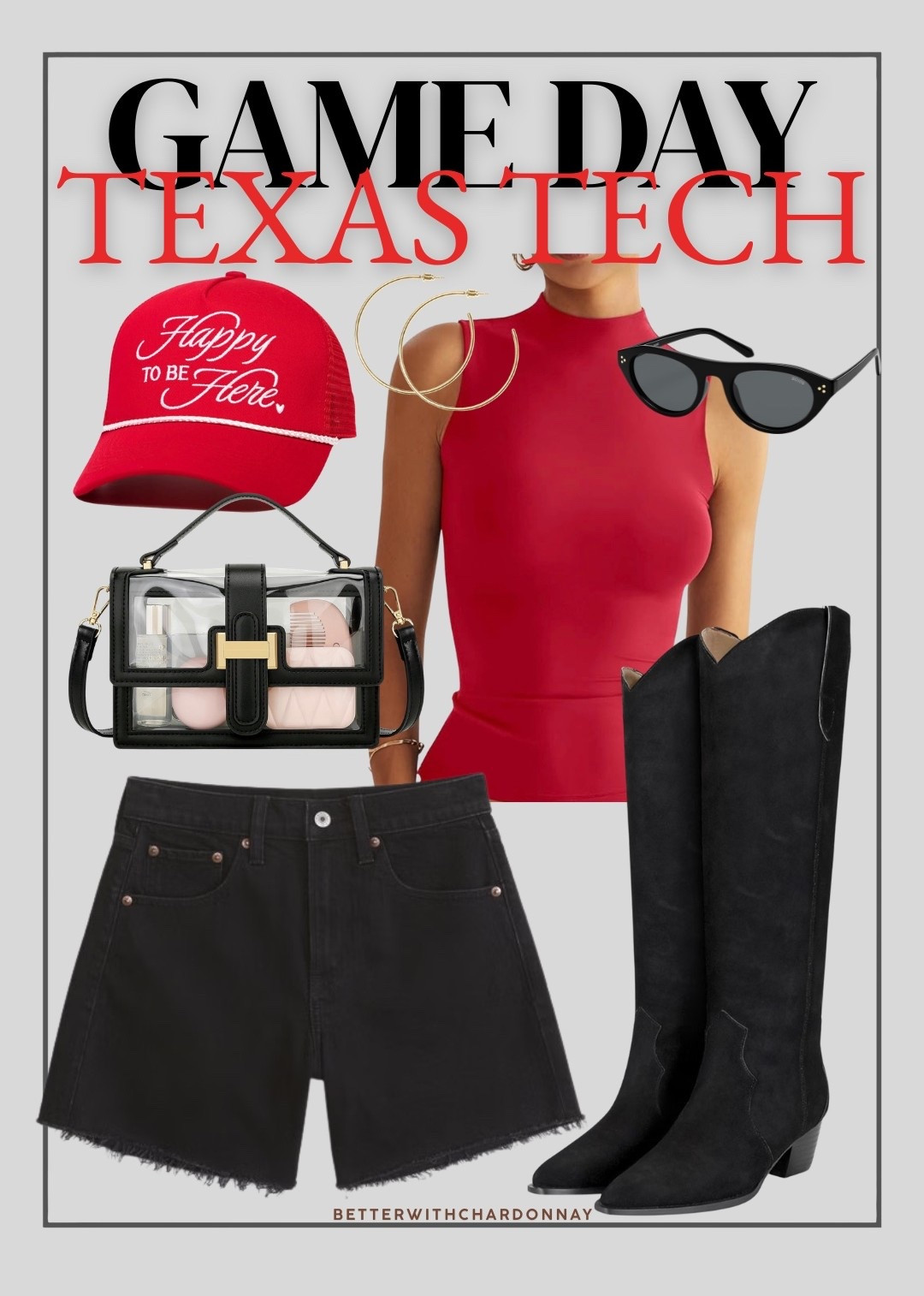 Game day outfit for those hot ones 🏈❤️🖤👆🏼

Tank: large
Boots run true to size and are so comfy

#LTKOver40 #LTKootd #LTKMidsize