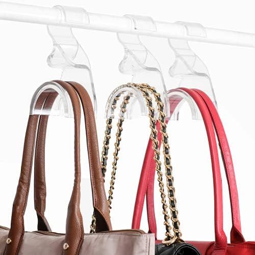 Amazon.com: Wiosi Handbag Hanger 3 Pack - Durable Luxury Acrylic Holder Organizers Storage for Pu... | Amazon (US)