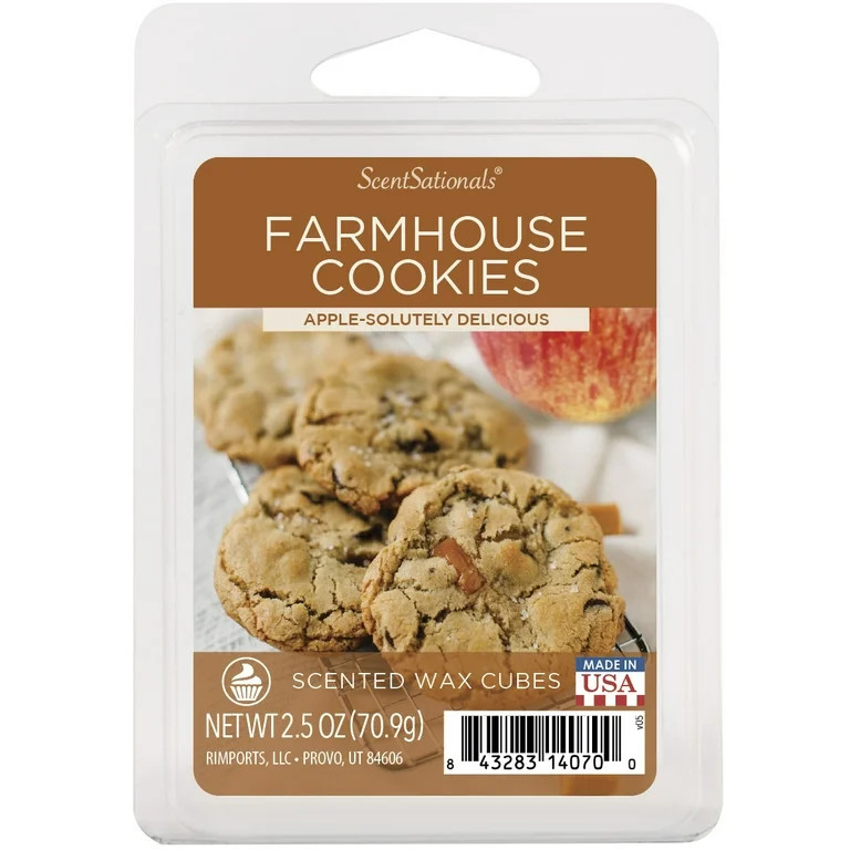 Farmhouse Cookies Scented Wax Melts, ScentSationals, 2.5 oz | Walmart (US)