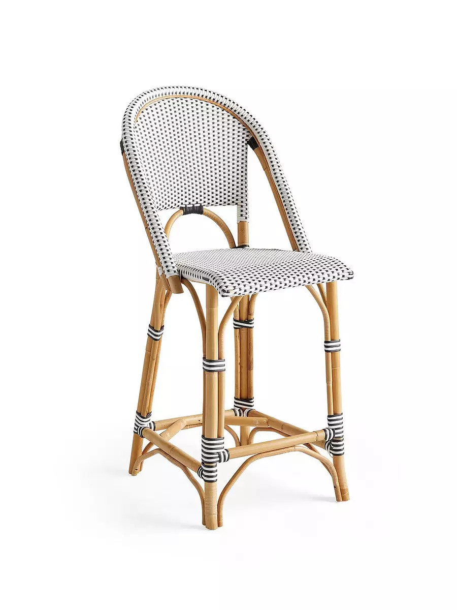 Riviera Rattan Bar & Counter Stools | Serena and Lily