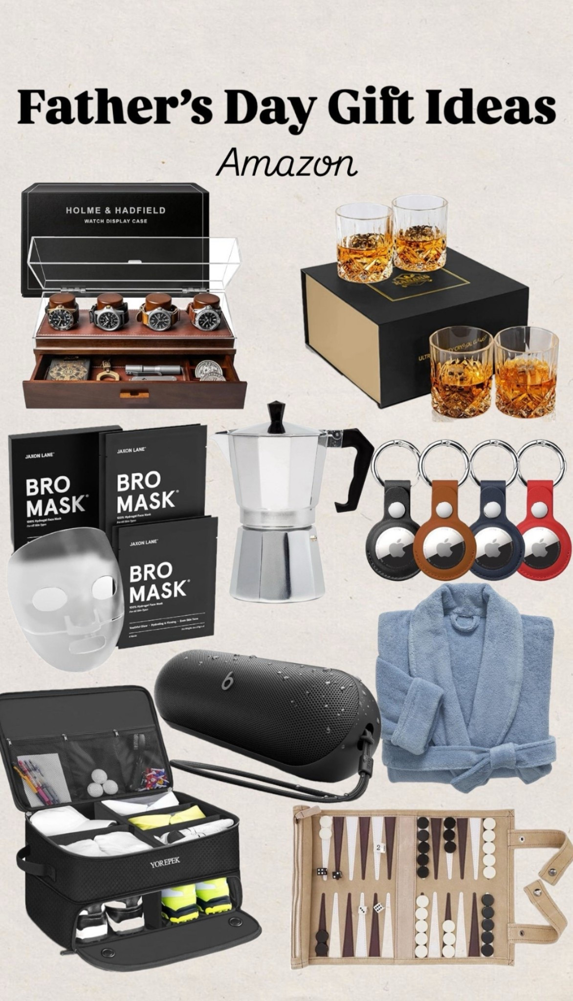 Father’s Day gift ideas
AirTag
Bathrobe
Brooklinen
Beats speaker
Rocks glasses
Watch case



#LTKMens #LTKGiftGuide #LTKFindsUnder50