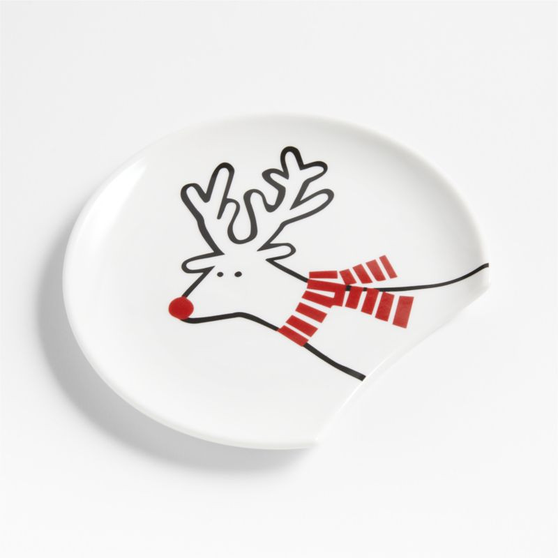 Arctic Friend Ceramic Reindeer Spoon Rest by Joan Anderson + Reviews | Crate & Barrel | Crate & Barrel