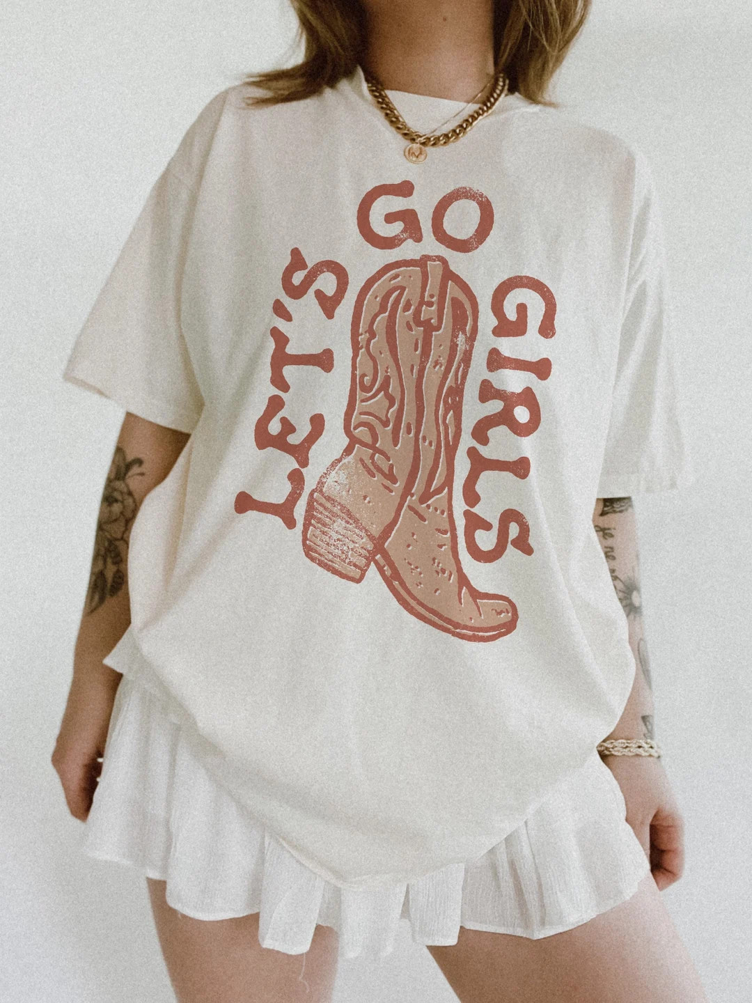 Lets Go Girls Western Cowgirl Tee Comfort Colors Shirt Trendy Hippie Graphic Tee Boho Graphic Tee... | Etsy (US)