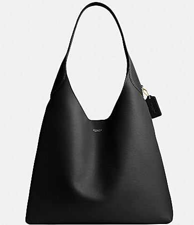 COACH Brooklyn 39 Leather Hobo Tote Bag - Black | Dillard's
