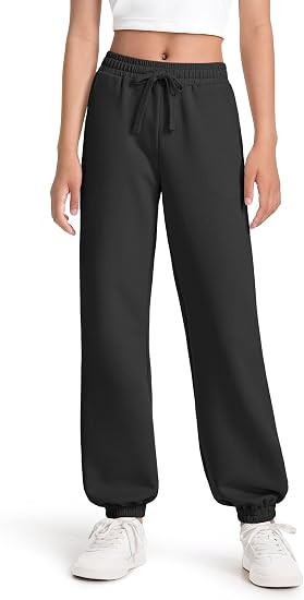 Somaibo Girls Sweatpants Athletic Joggers with Drawstring Waist and Pockets, Great for Teen Girls... | Amazon (US)