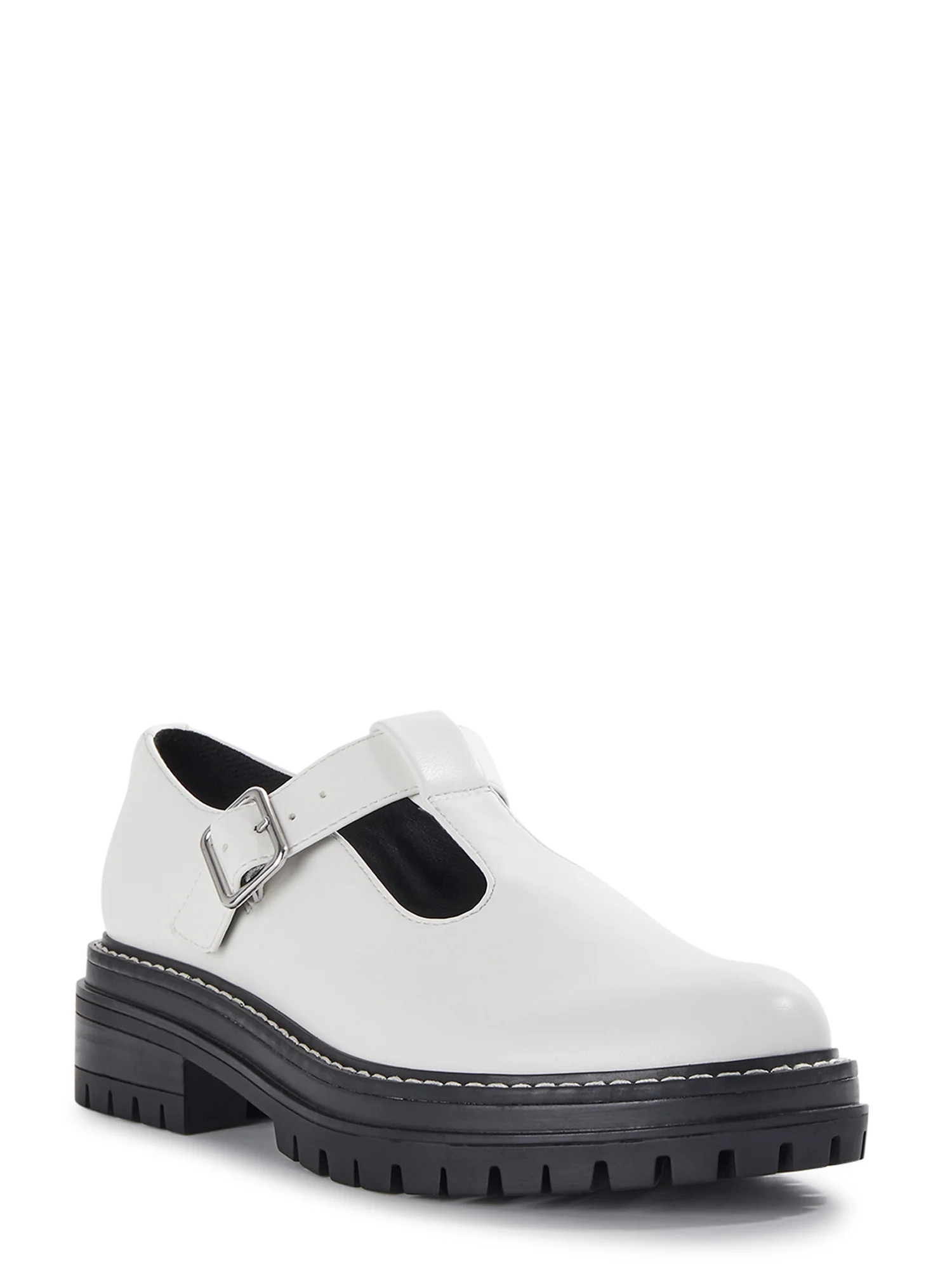 No Boundaries Women's Chunky Mary Jane Shoes - Walmart.com | Walmart (US)