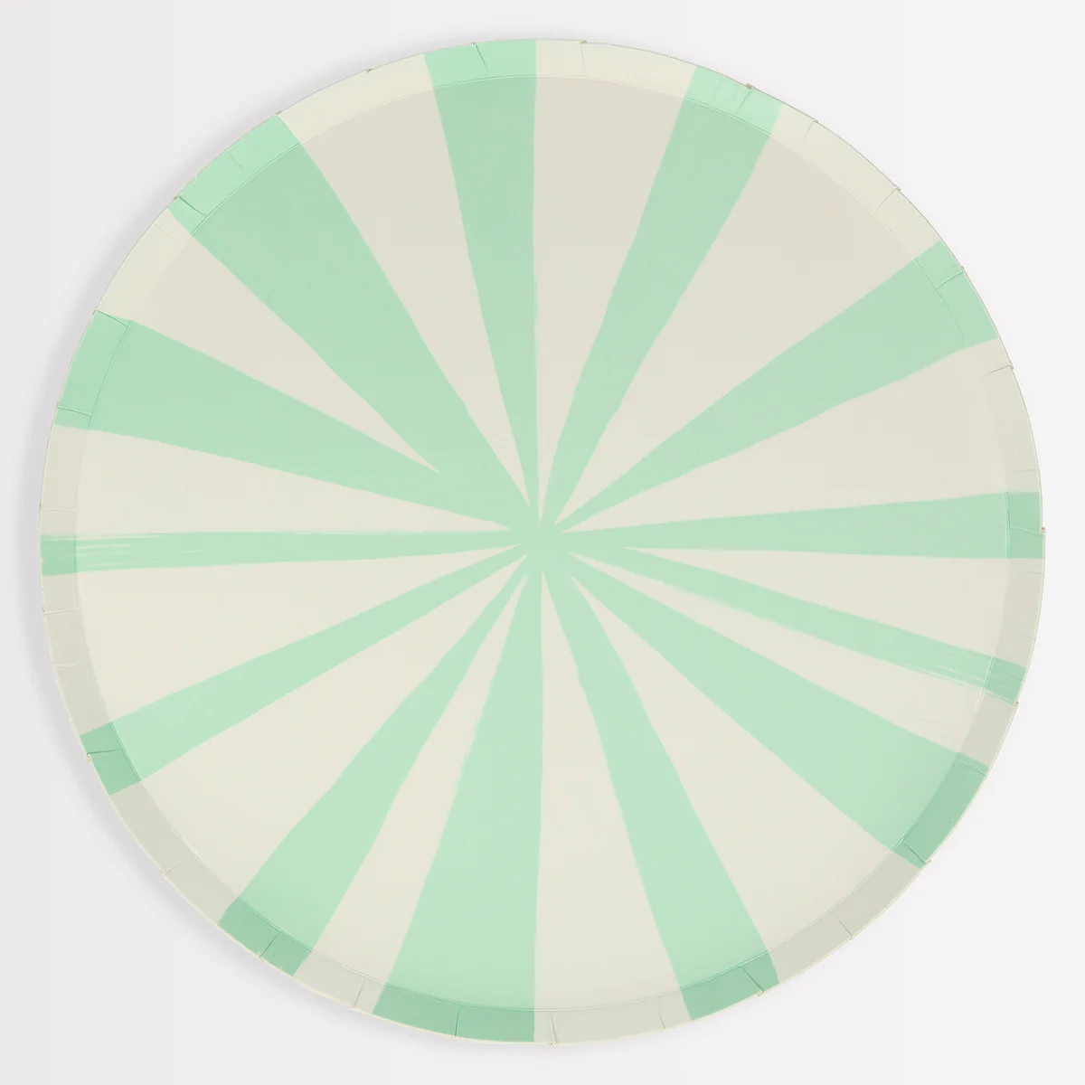 Mint Stripe Dinner Plates (x 8) | Meri Meri