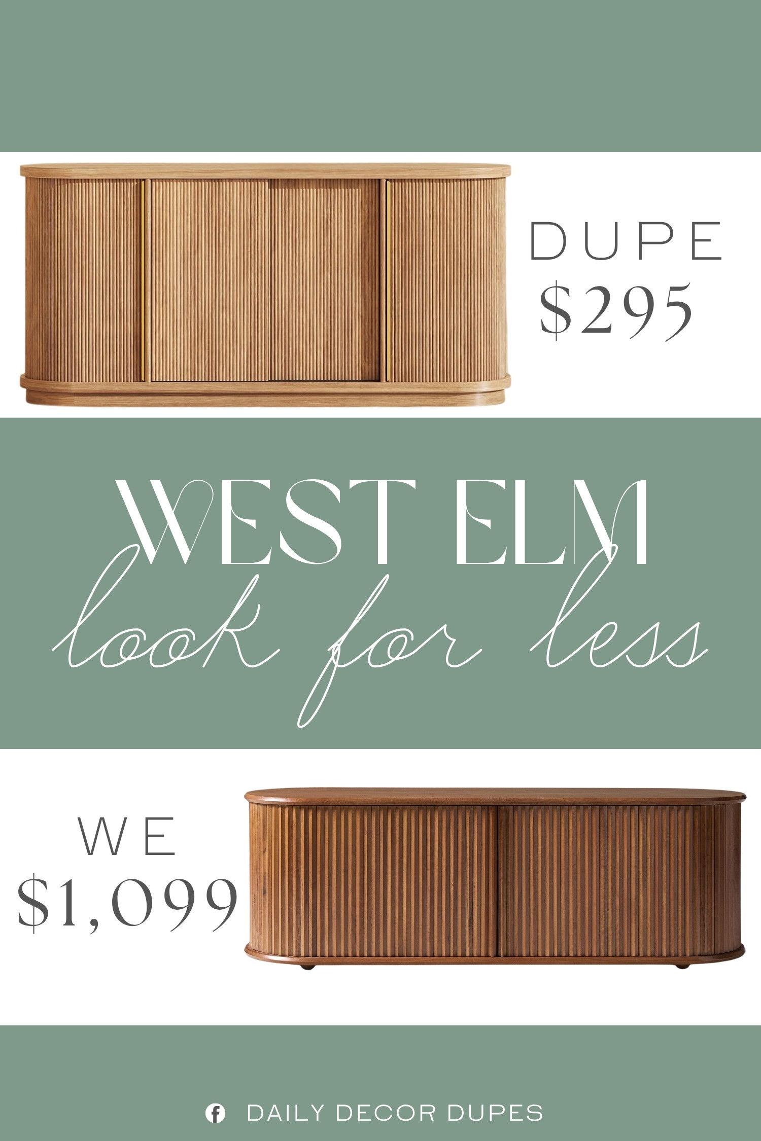 The warm wood tones and fluted detailing on this media console make such a beautiful statement in a living room. The clean silhouette keeps it feeling modern while the textured front adds plenty of character. It is a stylish way to bring warmth and dimension to your entertainment space without overwhelming the room. Pair it with neutral decor, cozy accents, and a few favorite pieces for an effortlessly elevated look. This is one of those timeless furniture finds that can work with so many home decor styles. ✨🤎🏡

Home more affordable option find similar look for less budget friendly affordable cheap cheaper beautiful pretty. Clearance sale coupon code discount code promo code luxury Inspo inspiration inspired by idea ideas Love like these? I share multiple every day in my FB group.
#WestElmInspired #MediaConsole #FlutedMediaConsole #WoodMediaConsole #LivingRoomDecor #LivingRoomFurniture #TVStand #ModernHomeDecor 

 #LTKHome
