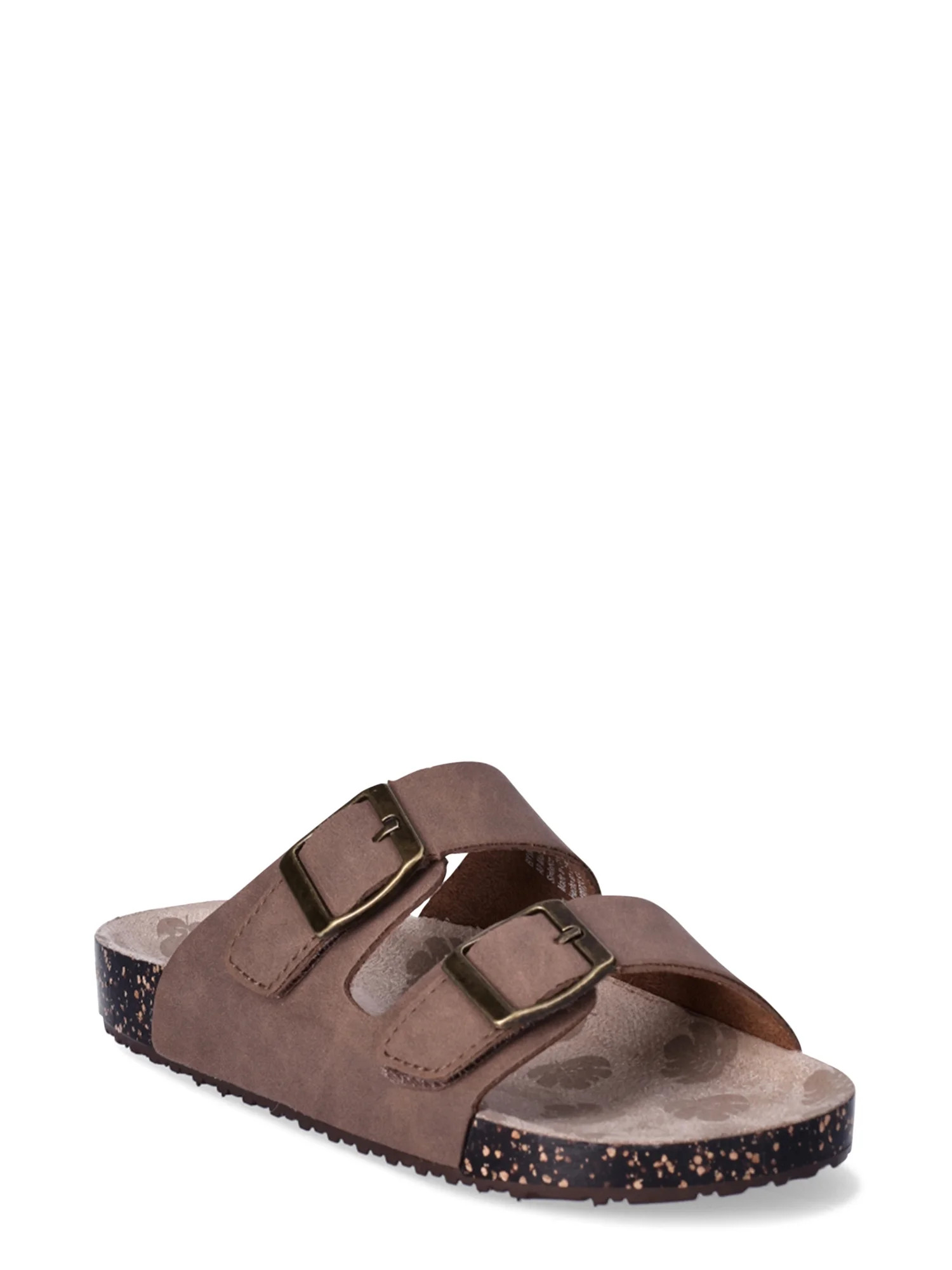 Wonder Nation Boys Double Buckle Footbed Sandals | Walmart (US)