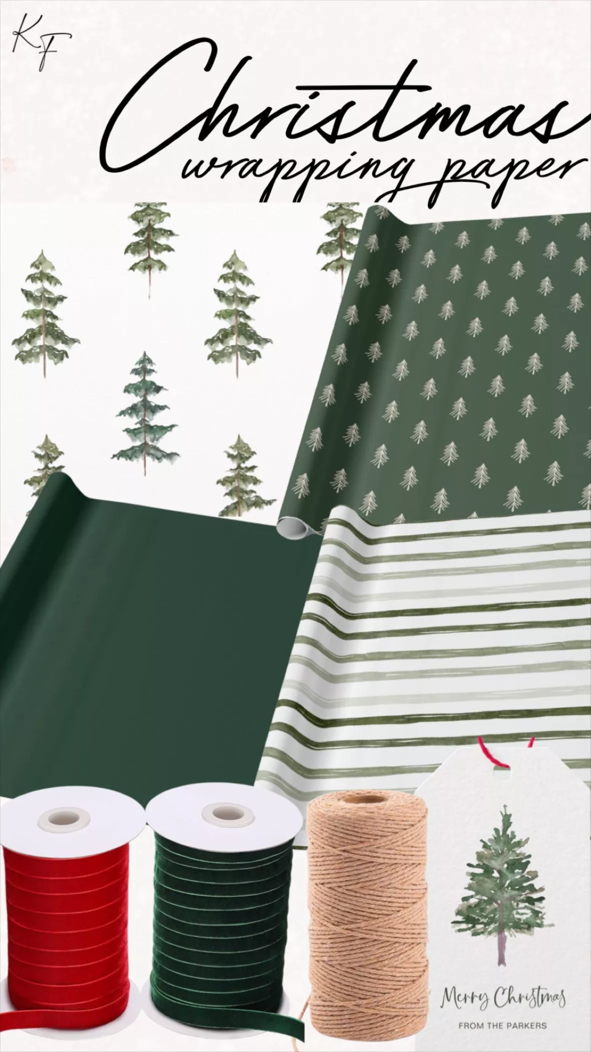 Modern Watercolor Christmas Green … curated on LTK