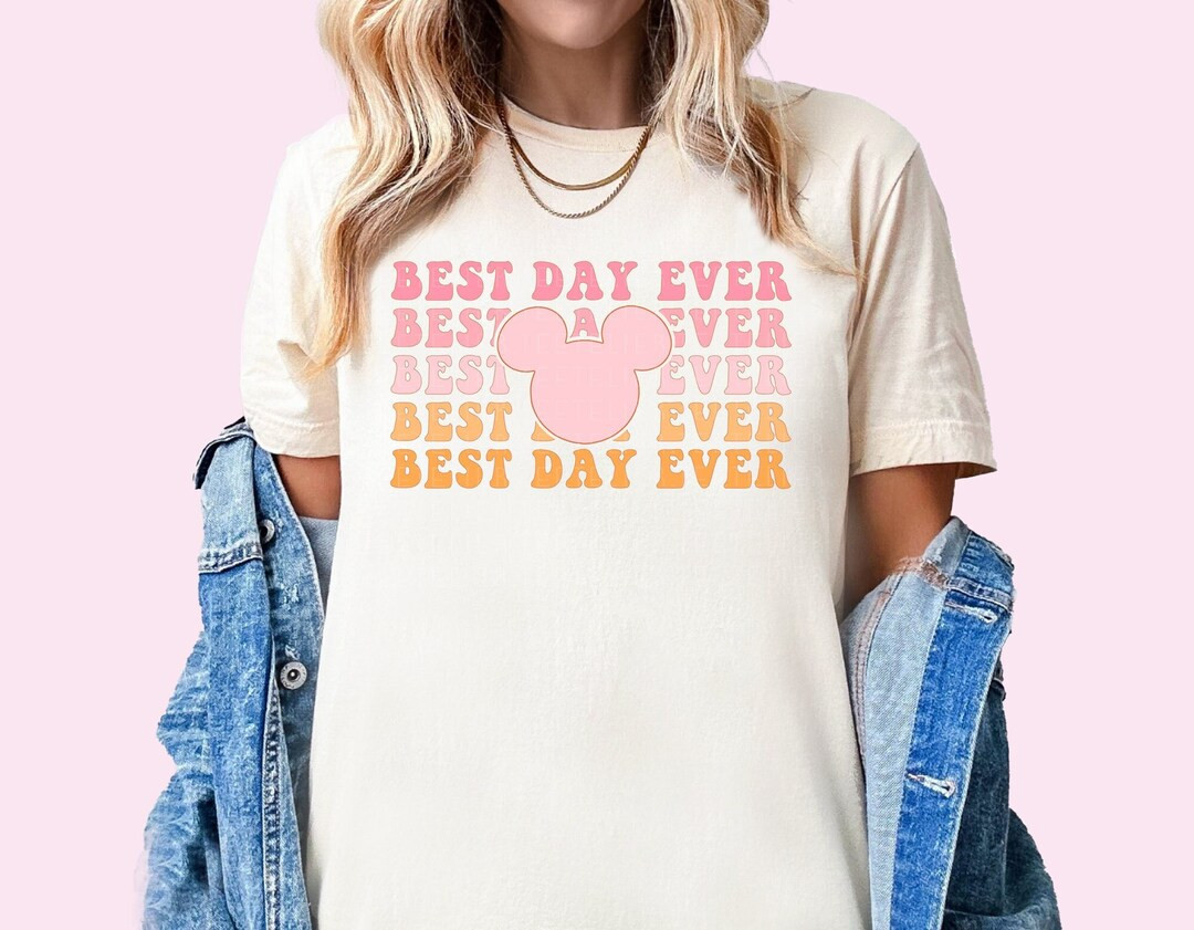Best Day Ever Shirt Mouse Ears Shirt Happiest Place Tee the Most Magical Place on Earth Colorful ... | Etsy (US)