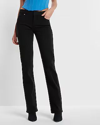 Editor Low Rise Black Bootcut Jeans | Express