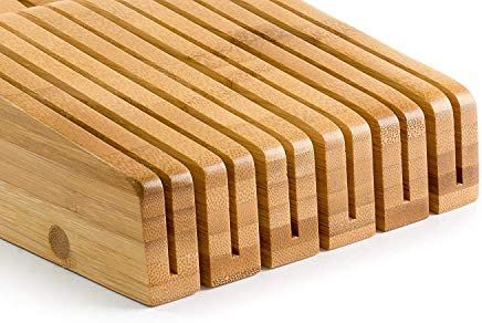 Amazon.com: Bellemain 100% Pure Bamboo in Drawer Knife Block , Knife Organizer: Home & Kitchen | Amazon (US)