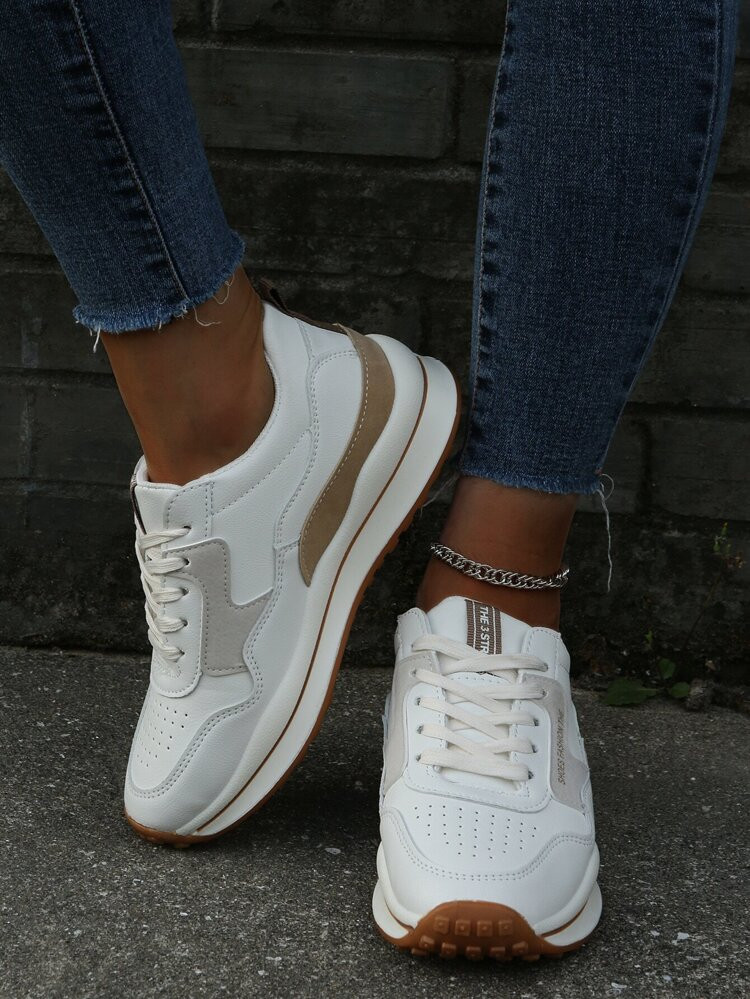 Minimalist Lace-up Front Running Shoes | SHEIN