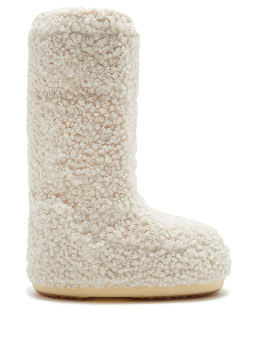 Moon Boot Icon faux-curly Boots - Farfetch | Farfetch Global