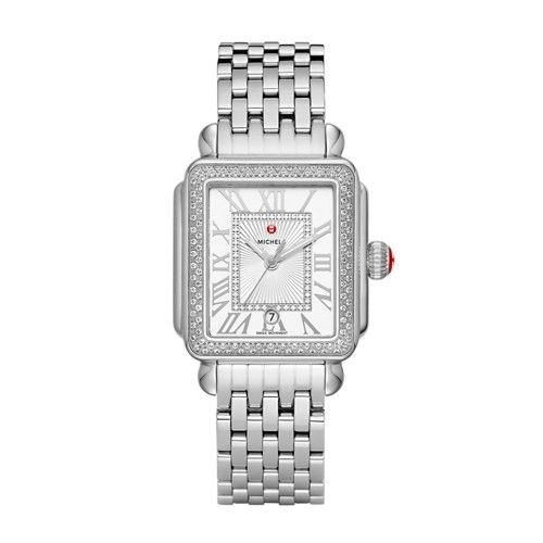 Michele Deco Madison Stainless Steel Diamond Watch Mww06t000163 Silver | Michele Watches