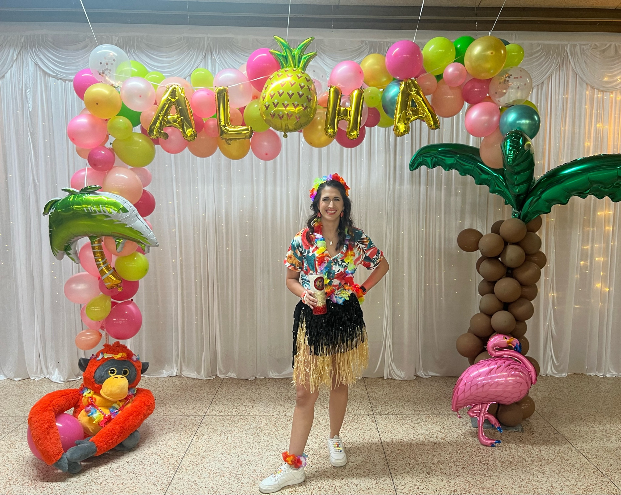 Perfect luau look!! Comfy and easy to dance in!! Balloons linked too!! 

#LTKparties #LTKstyletip #LTKHalloween