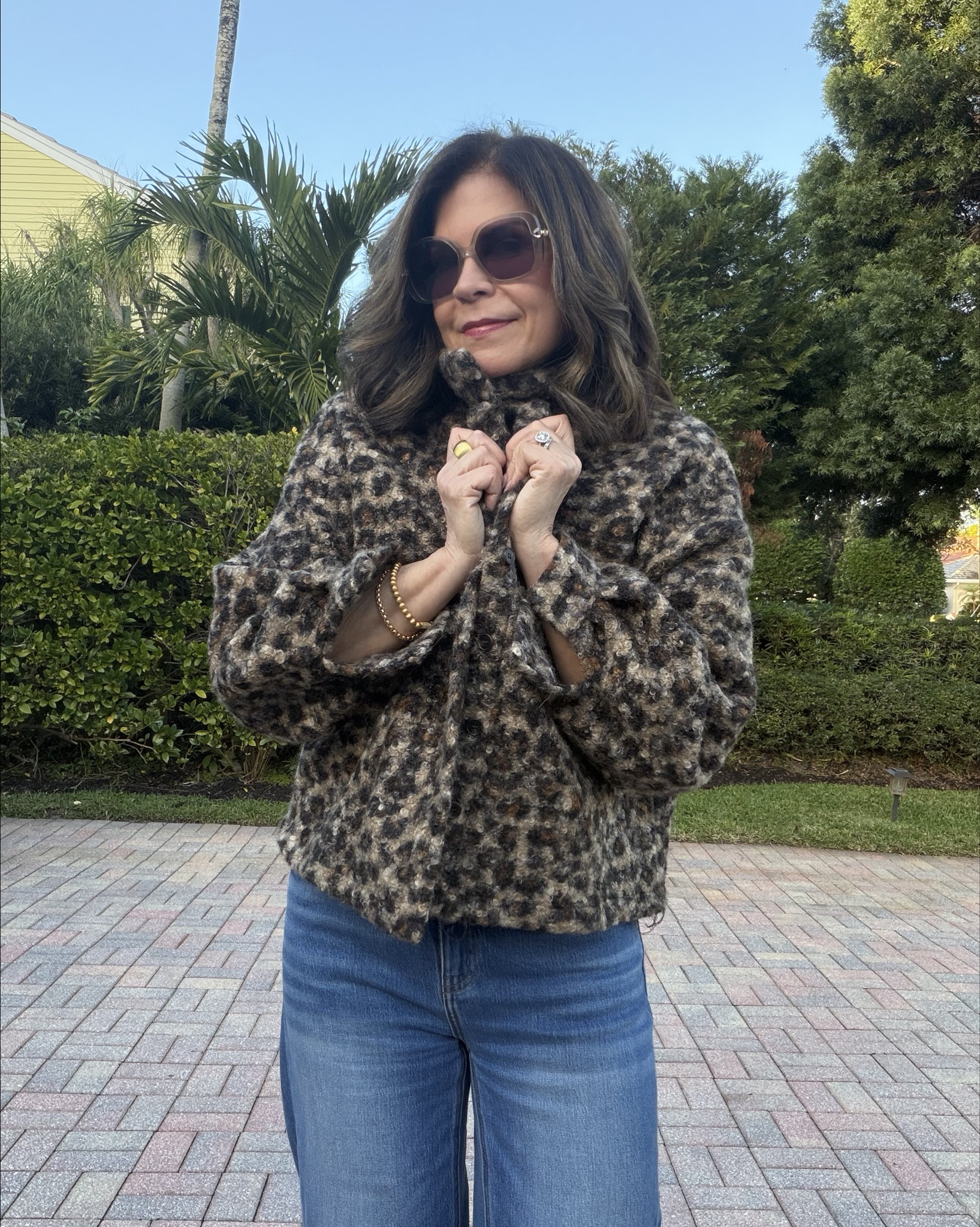 These Amazon tops? So good. Some are total dupes for brands you already know and love — and who doesn’t enjoy saving a few pennies when you can? Cute, easy, and very wearable.

And as always, thank you for being here and supporting what I do. It means more than you know. 🤍

I’m wearing mediums in everything. The beige cardigan that I am wearing as a little jacket, if you want to wear, it closed with no top underneath size up.

The Paz boots are Inez. Use GWEN15 to save!