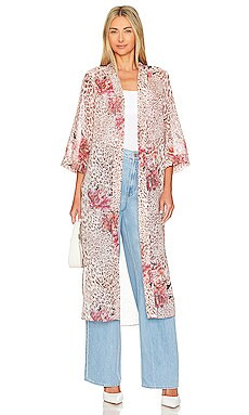 ALLSAINTS Carine Laertes Kimono in Soft Pink from Revolve.com | Revolve Clothing (Global)