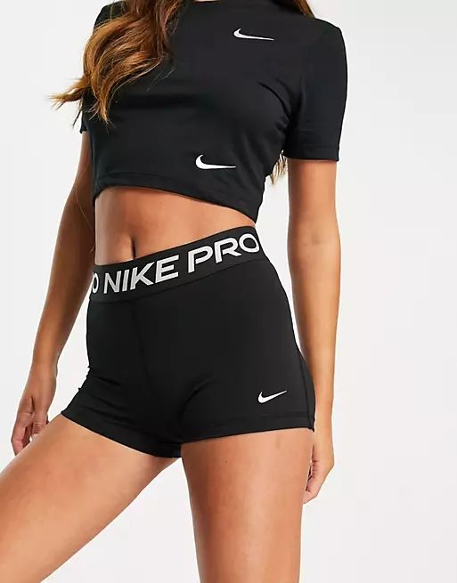 Nike Pro Training 365 3-inch shorts in black | ASOS (Global)