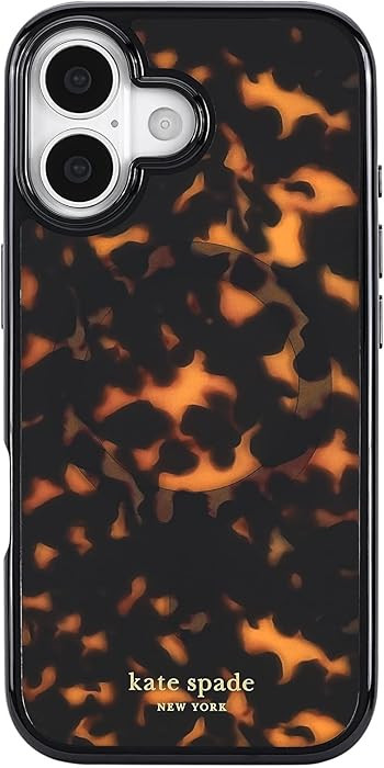 kate spade new york iPhone 17 Case - Compatible with MagSafe - Designer Phone Case - Tortoise Bro... | Amazon (US)